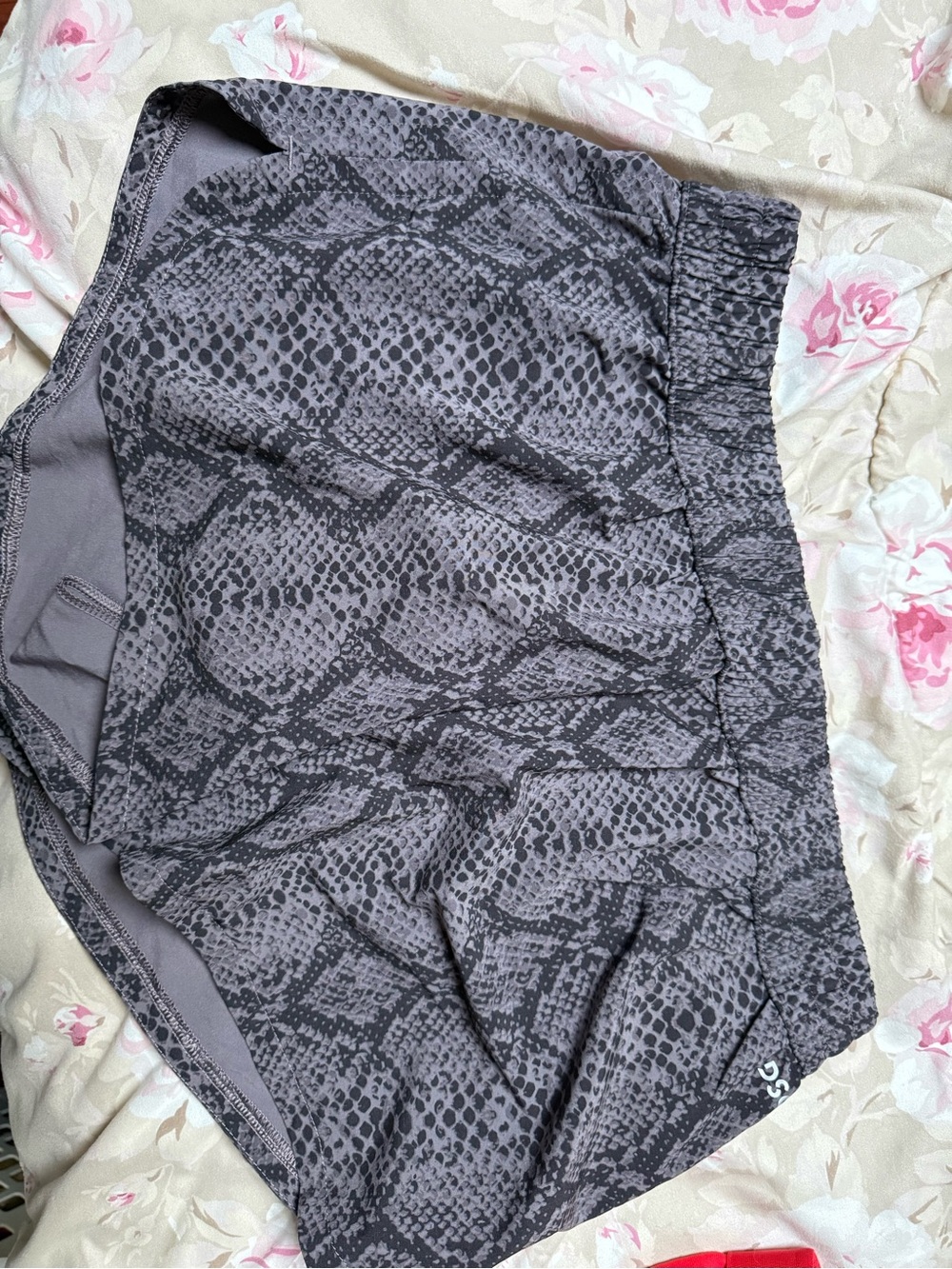 Gray Snake-Print DSG Women’s Athletic Shorts